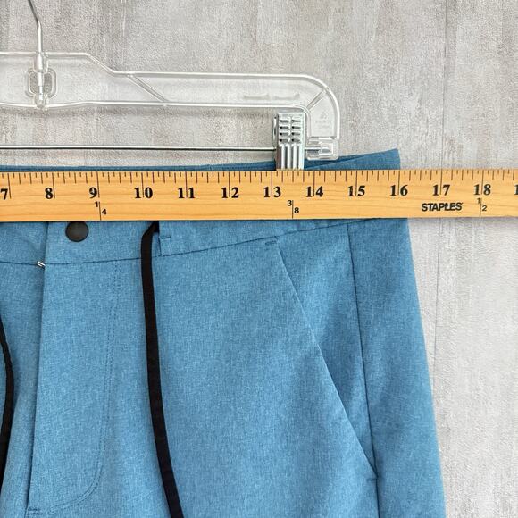 Lululemon Shorts Mens Size 32 Hybrid 3rd Street 10" Inseam Blue Golf Preppy - Picture 6 of 15